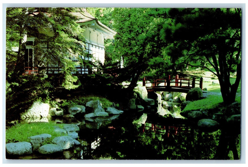 c1960s The Japanese Garden Sonnenberg Gardens & Mansion Canandaigua NY Postcard