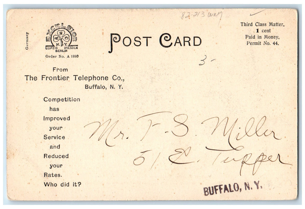 c1920 Frontier Telephone Co's. Operating Room Views Buffalo New York NY Postcard