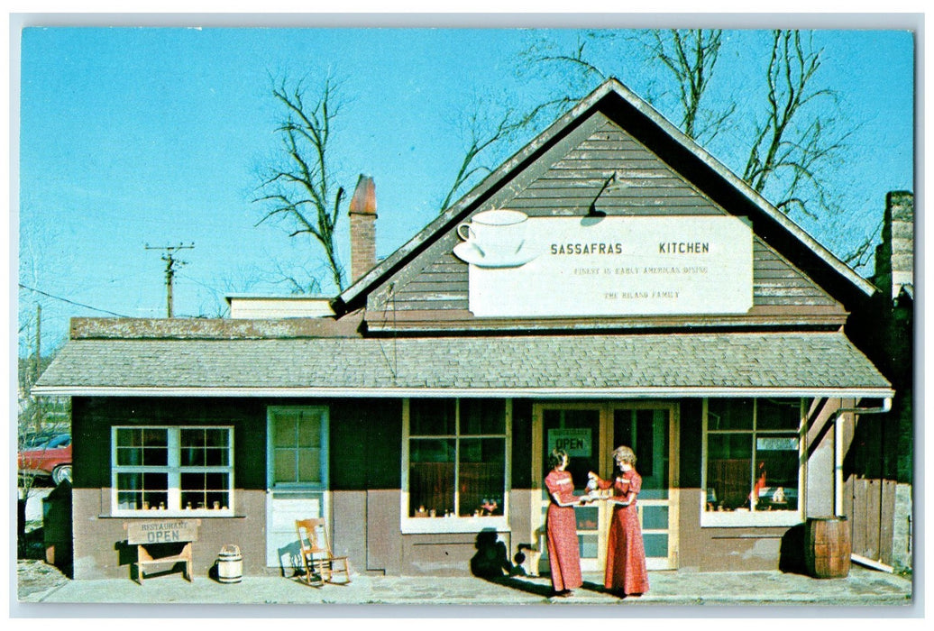 c1960s Sassafras Kitchen Parke County Indiana IN Unposted Vintage Postcard