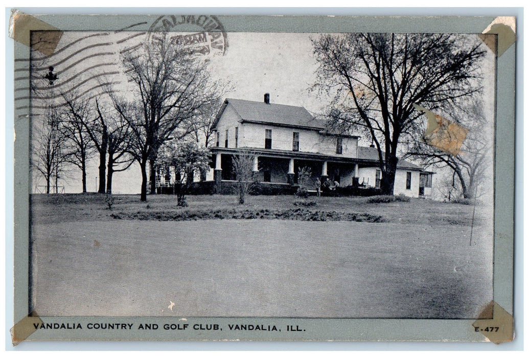 1945 Vandalia Country Golf Club Golf Course Guest Vandalia Illinois IL Postcard