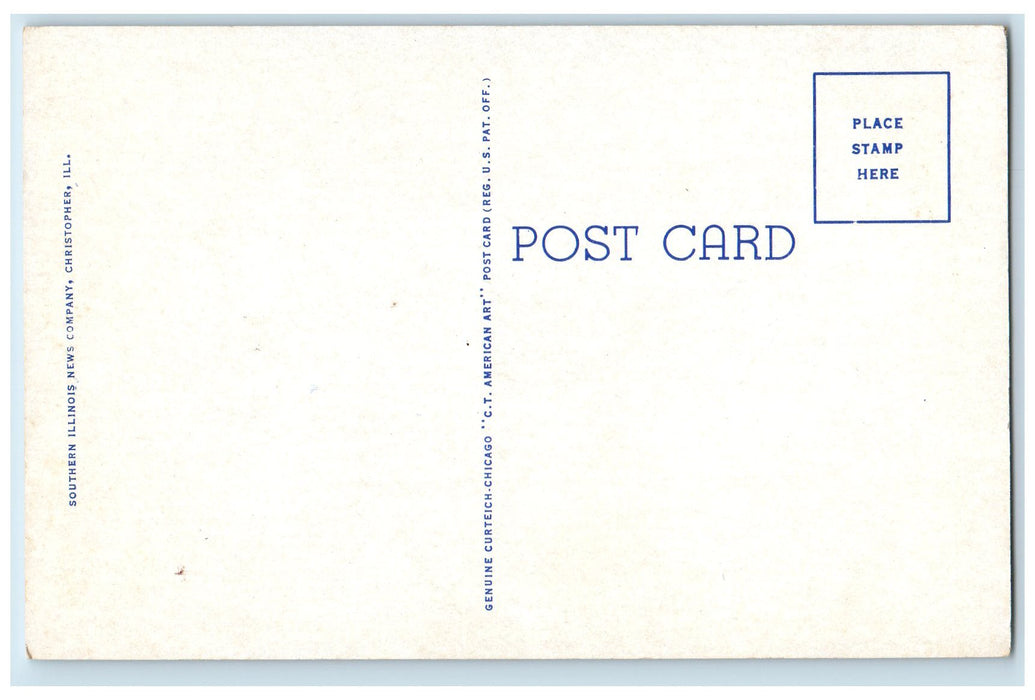 c1920 St. Mary's Hospital Building Trees Entrance Centralia Illinois IL Postcard