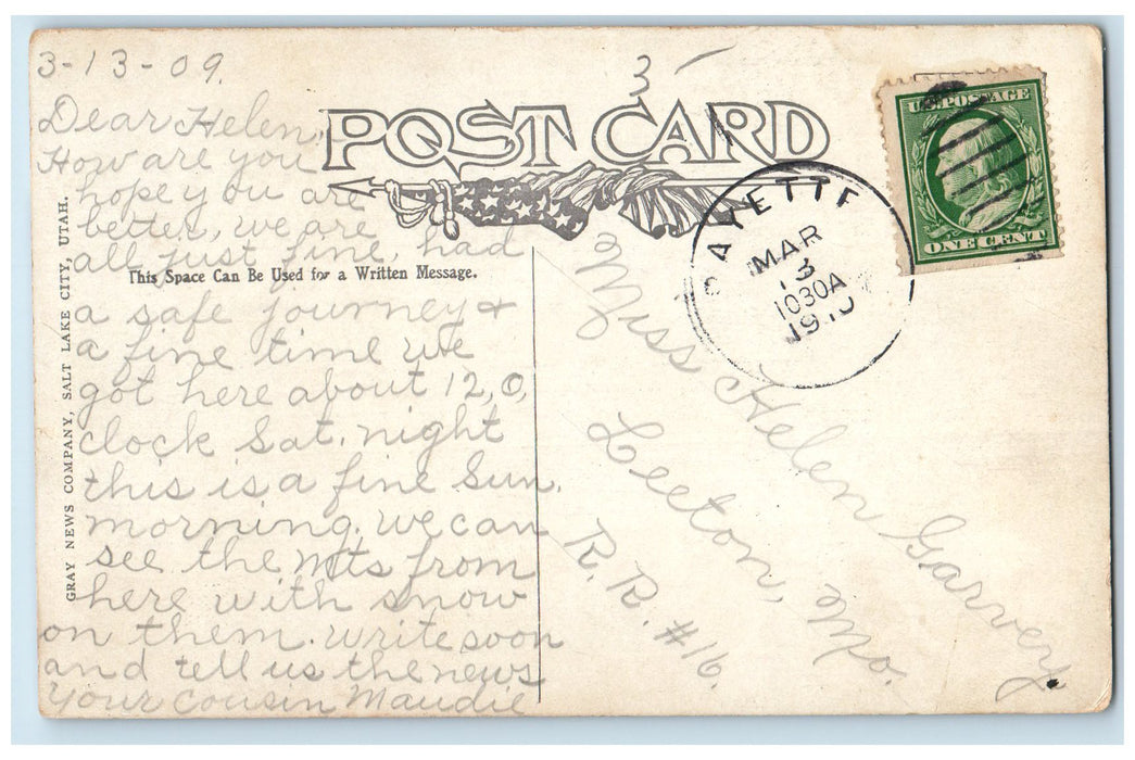 1910 Twin Falls Water Falls Rock Formation Snake River Idaho ID Posted Postcard