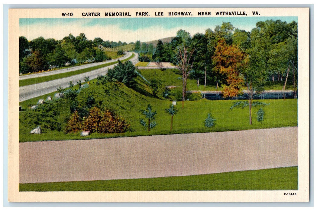 c1940s Carter Memorial Park Lee Highway Near Wytheville Virginia VA Postcard