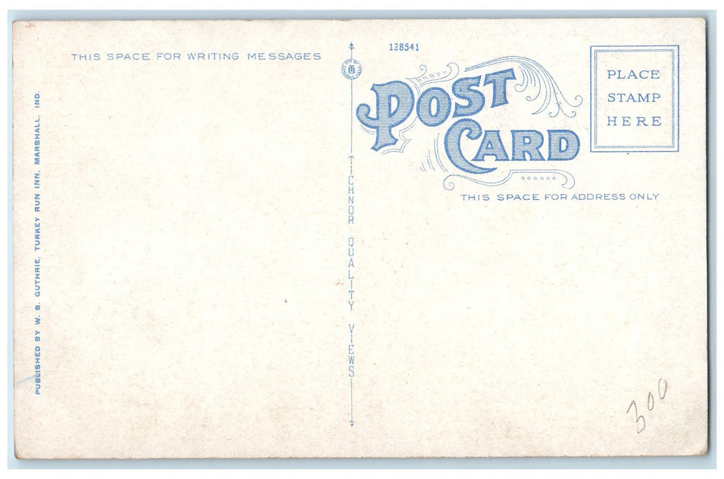 c1920's Wedge Rock In Rocky Hollow Turkey Run State Park Indiana IN Postcard