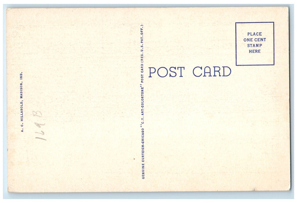 c1940's Upper Clifty Falls Clifty Falls State Park Madison Indiana IN Postcard