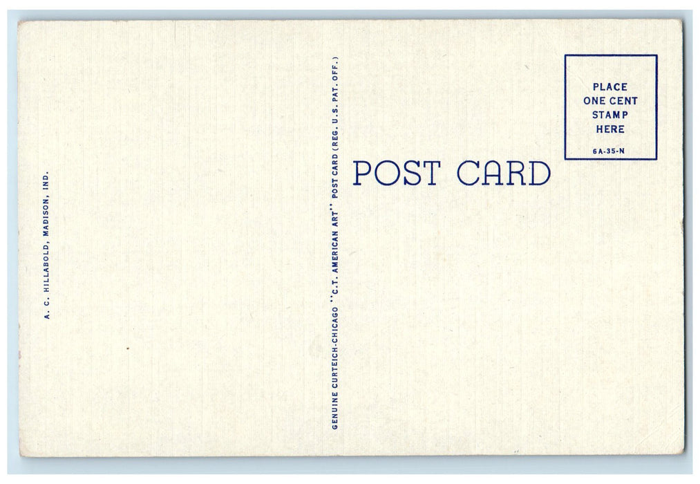 c1950's Clifty Falls Rock Formation Grove Tree Views Madison Indiana IN Postcard