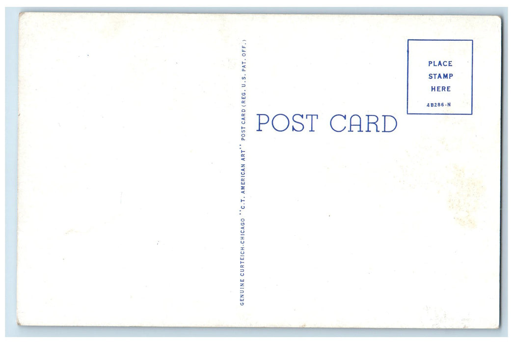 c1950's Aerial View Spring Mill Inn Restaurant State Park Mitchell IN Postcard