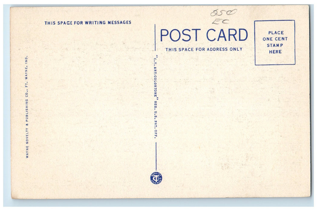 c1940 Municipal Dam City Light Power Works Source Fort Wayne Indiana IN Postcard