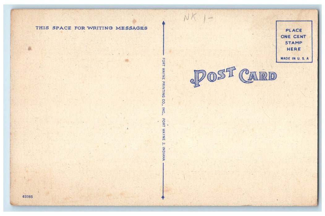 c1940's View Of Steel Mills Multiple View Smokestacks Gary Indiana IN Postcard