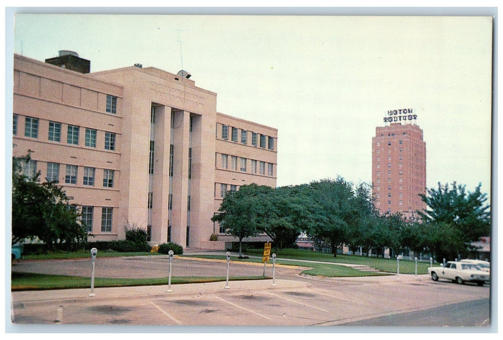 c1960s Howard County Court House Exterior Big Spring Texas TX Unposted Postcard