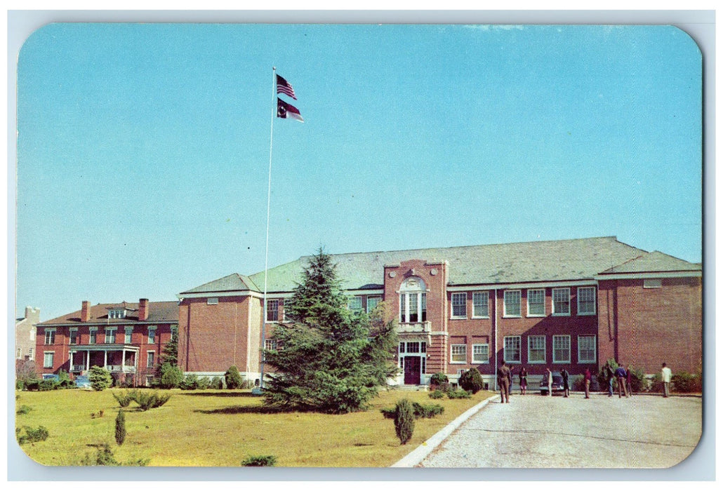 c1960s Administration Bldg. N.C. State Teachers College Fayetteville NC Postcard