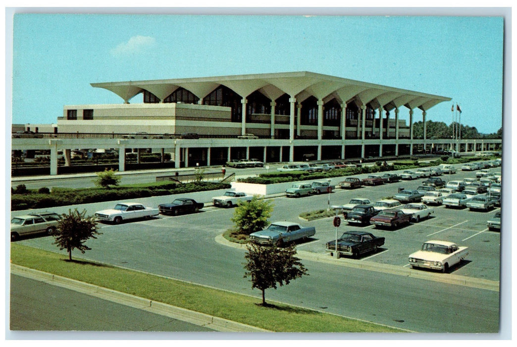 c1960s Memphis Metropolitan Airport Exterior Memphis Tennessee Unposted Postcard