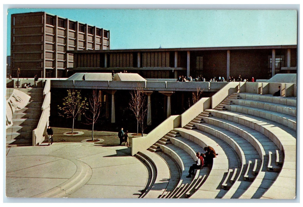 c1960s Open Air Amphitheatre Chicago Circle Campus University Of IL Postcard