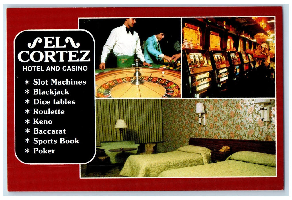 c1960s El Cortez Interior Hotel And Casino Las Vegas Nevada NV Unposted Postcard