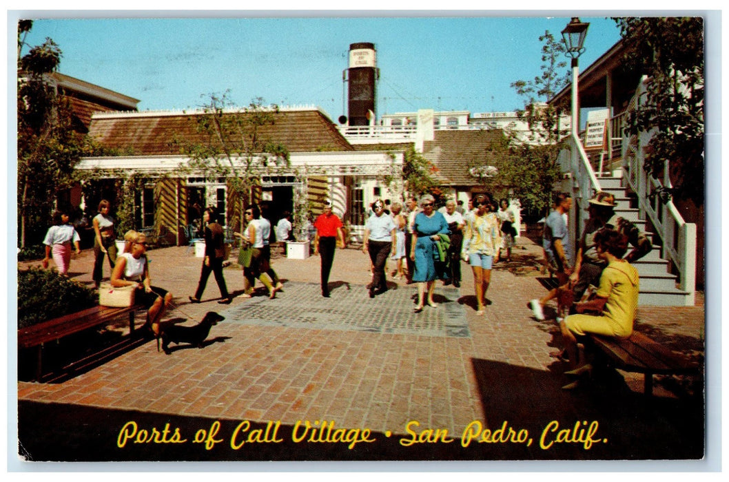 1975 Ports Of Call Village People Scene San Pedro California CA Posted Postcard