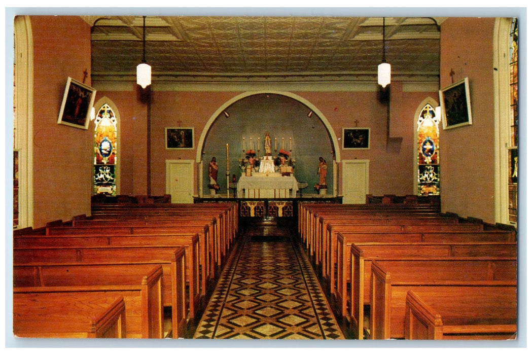 c1960s Immaculate Conception Church Scene St. Mary's County Maryland MD Postcard