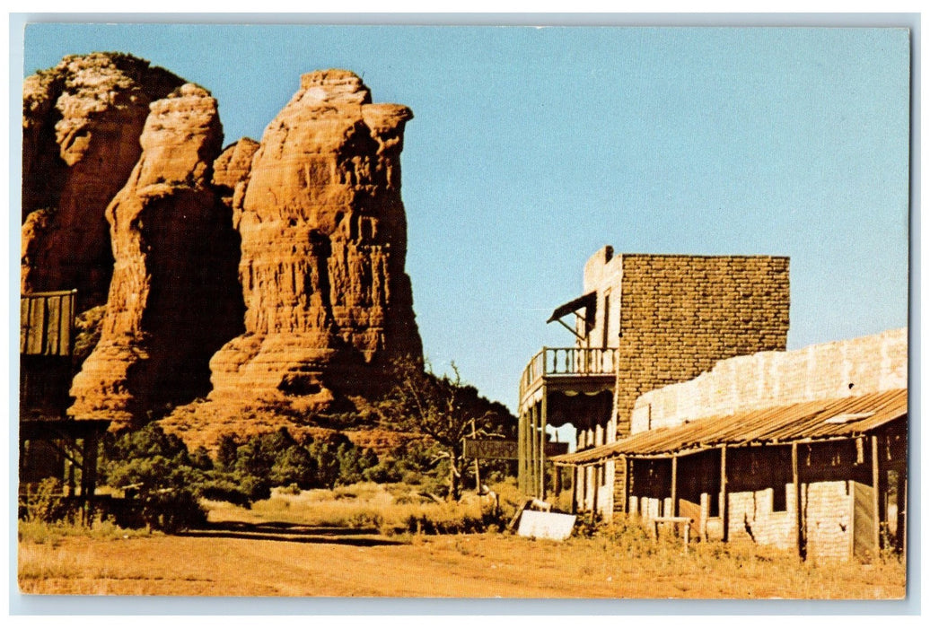 c1960s Movie Street Rocks Scene West Sedona Arizona AZ Unposted Vintage Postcard