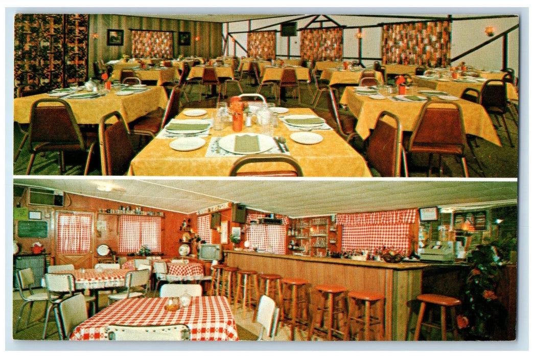 c1950's Green Acres Hotel Restaurant Dining Set Up Leeds New York NY Postcard