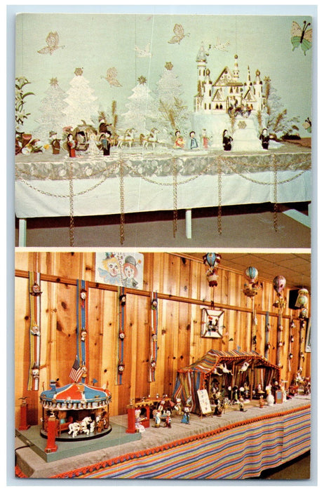 c1950's Easter Egg Exhibit Mary Beatrice Cushing Library Schoharie NY Postcard
