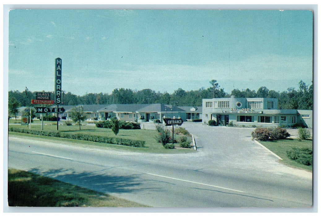 c1960s Hal Orr's Motel Roadside Rocky Mount North Carolina NC Unposted Postcard