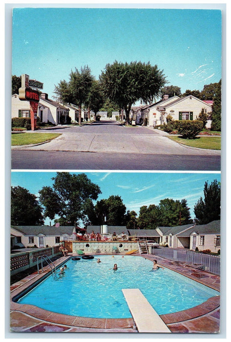 c1960s Colonial Village Motel Roadside Salt Lake City Utah UT Unposted Postcard