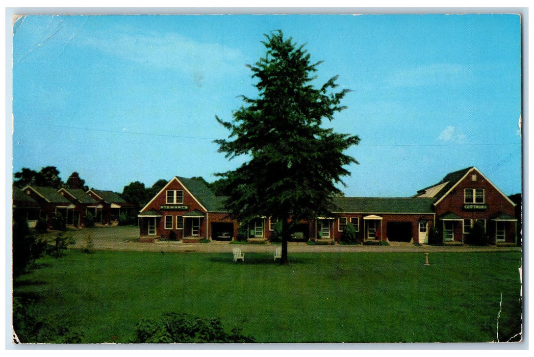 1954 Stop At Stewart's Modern Brick Cottages Washington DC Unposted Postcard