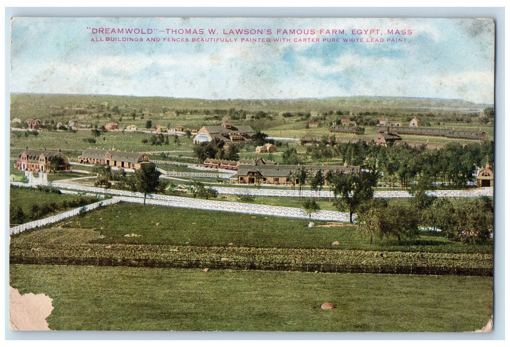 c1950 Dreamwold TW Lawson's Famous Farm Egypt Massachusetts MA Vintage Postcard