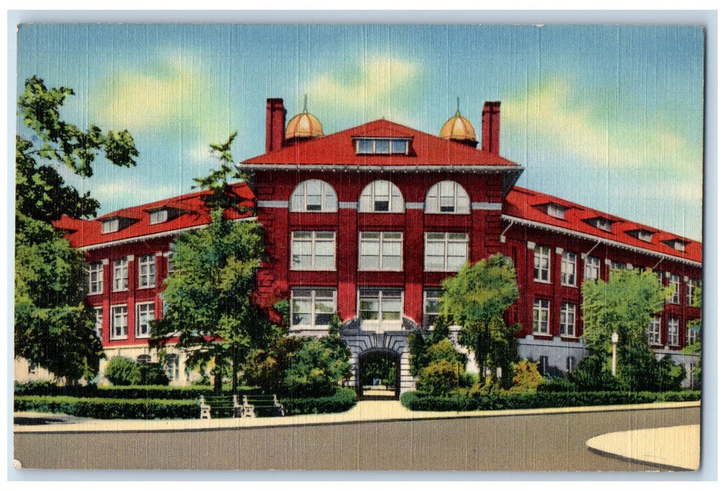 c1940s Engineering Building & Arch University Of Michigan Ann Arbor MI Postcard