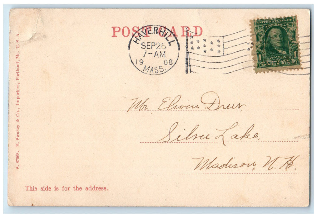 1908 The Hale Hospital Buildings Dirt Road Haverhill Massachusetts MA Postcard