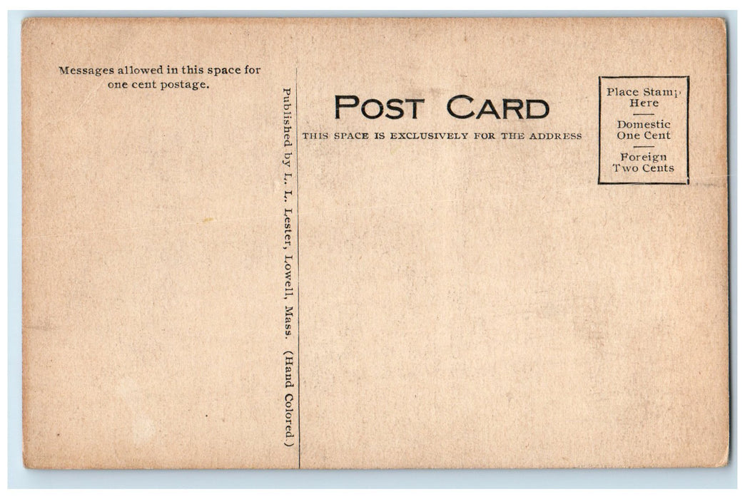 c1950's Oliver Ame's Residence Building Garden Prides Massachusetts MA Postcard