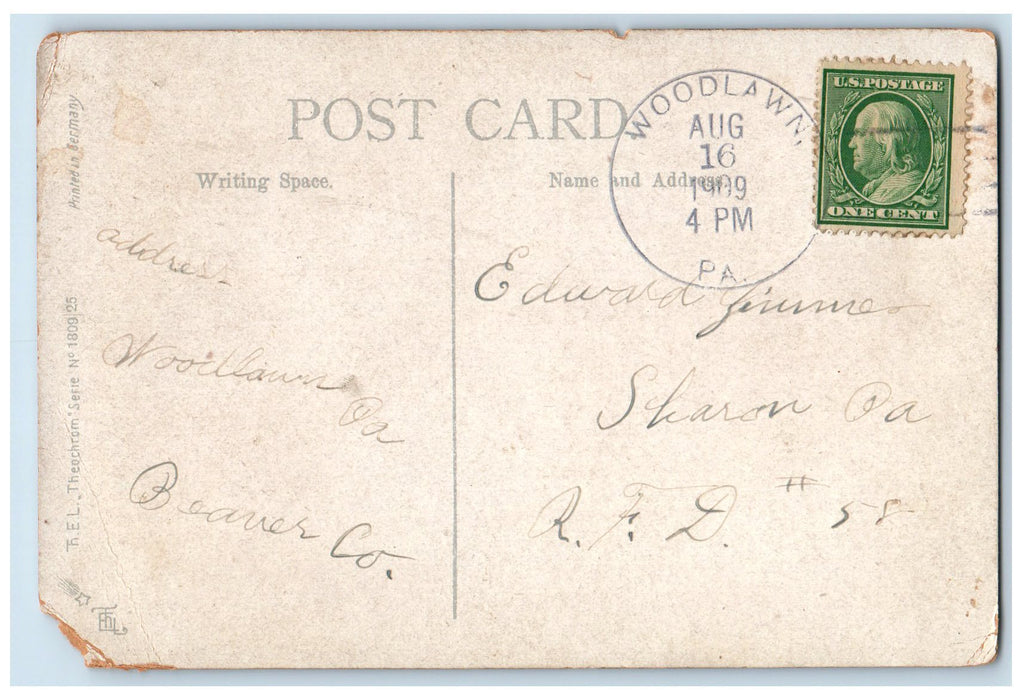1909 West Point View Up Hudson River From Hotel Hudson New York NY Boat Postcard