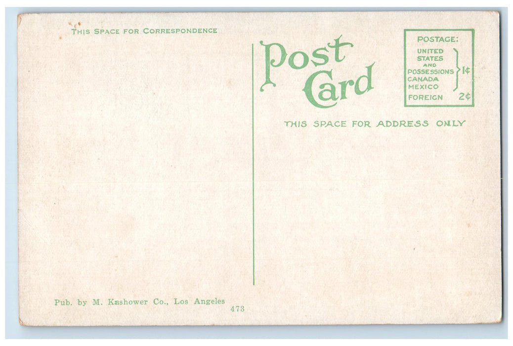 c1910's Shipbuilding In Long Beach Harbor Long Beach California CA Boat Postcard
