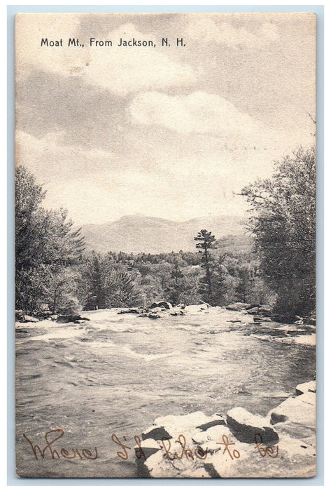 1908 Moat Mountain Trees Scene From Jackson New Hampshire NH Posted Postcard