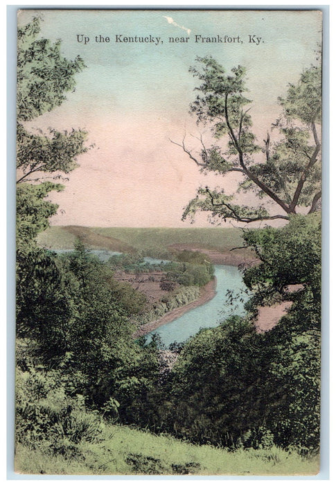 1908 Up The Kentucky River Near Frankton Kentucky KY Posted Vintage Postcard