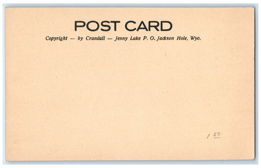 c1905s The Tetons By Moonlight Jackson Hole Wyoming WY Unposted Vintage Postcard