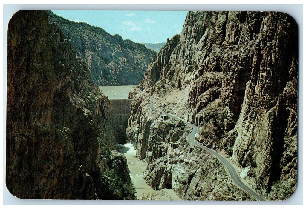 c1960's Buffalo Bill Dam Shoshone Canyon Yellowstone Park Wyoming WY Postcard