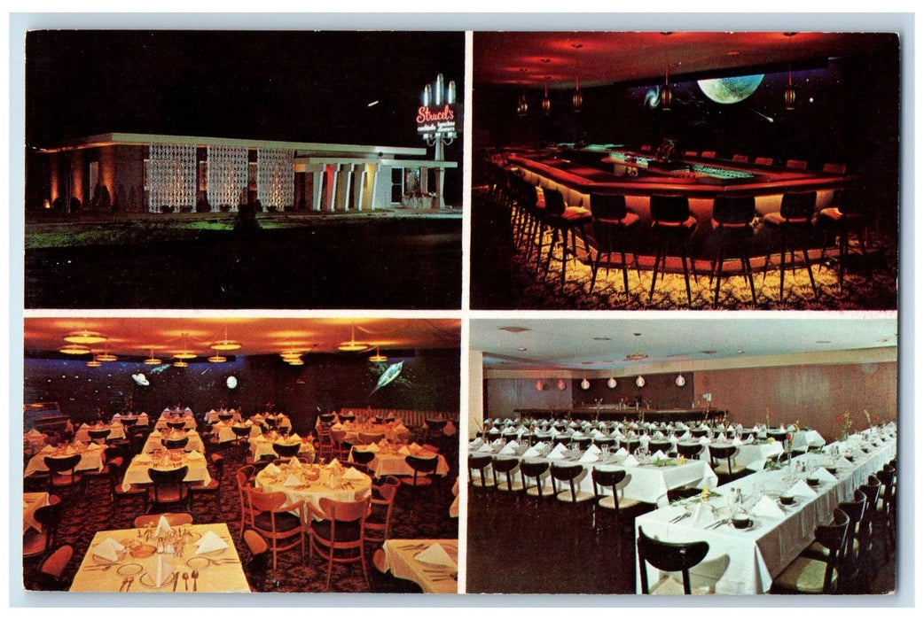 c1950's Strucel's Supper Club Restaurant Multiple View Milwaukee WI Postcard