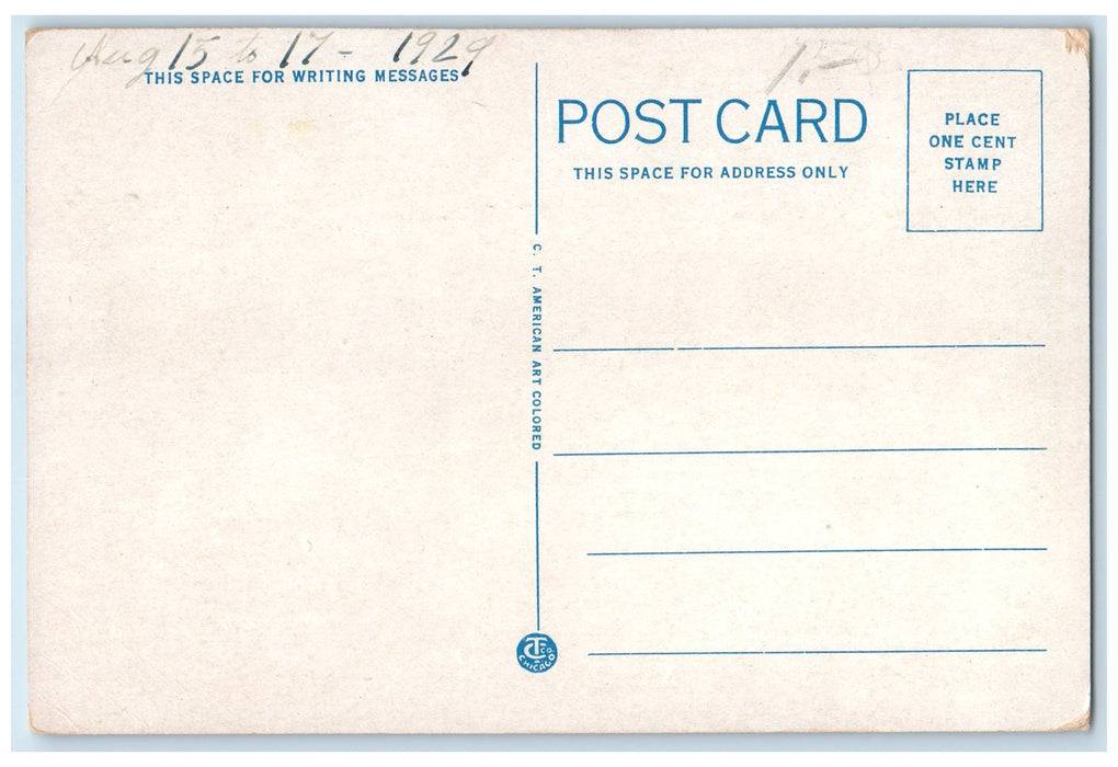 c1920's Indian Trail Camp On M11 Highway Traverse City Michigan MI Postcard