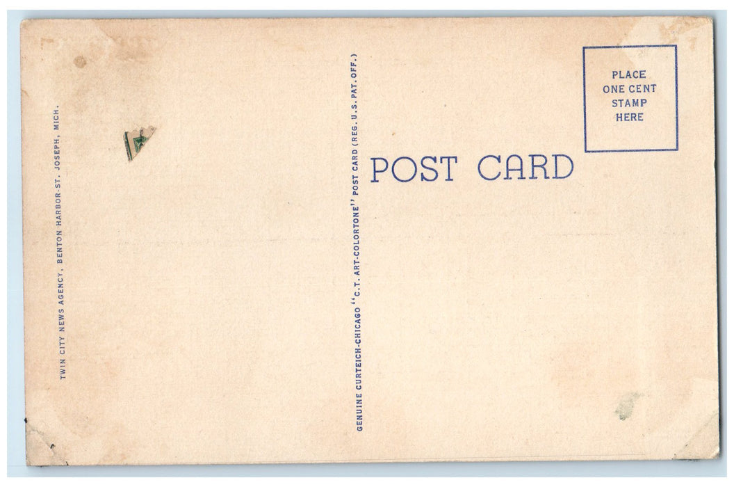 c1940's House Of David Grande Vista Restaurant St. Joseph Michigan MI Postcard