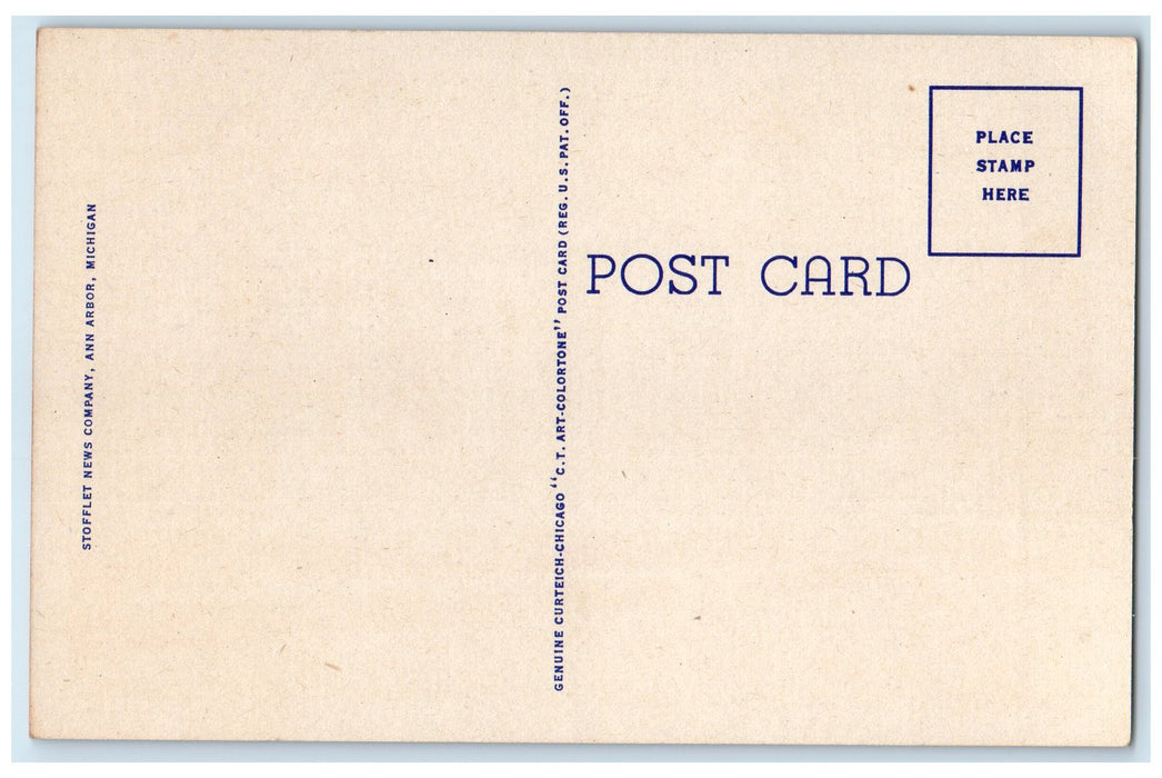 c1940's School Of Public Health University Of Michigan Ann Harbor MI Postcard