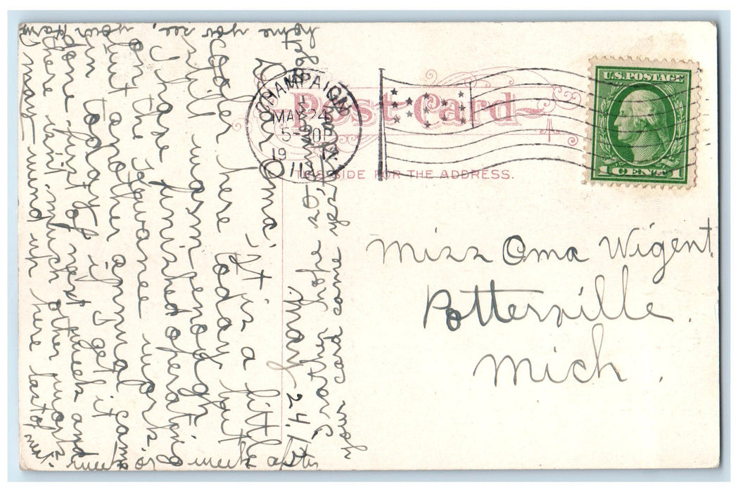 1912 Physics Laboratory Exterior University Of Illinois Chicago IL Tree Postcard
