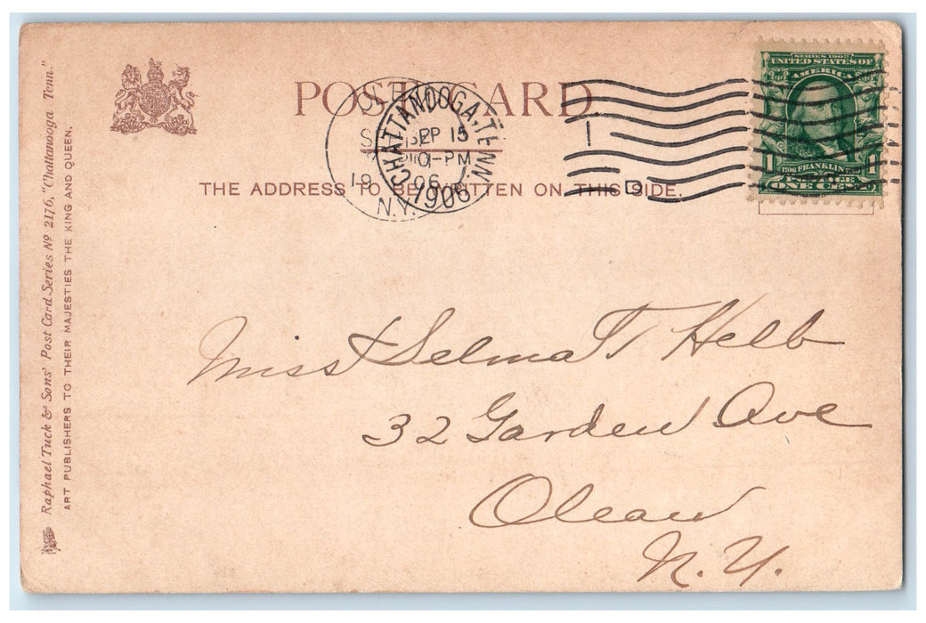 1906 De Long's Point Missionary Ridge Guests Chattanooga Tennessee TN Postcard