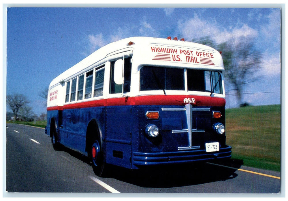 2001 Highway Post Office Bus HYPO Washington DC Virginia Southern MD Postcard