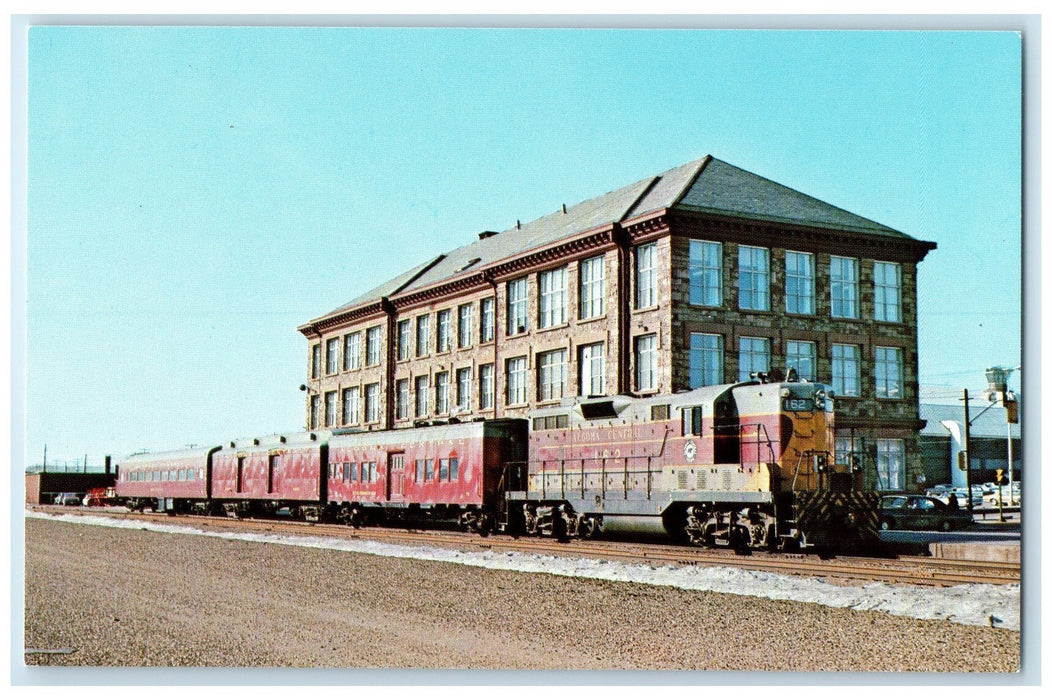 c1960s Algoma Central Railway Train Locomotor Scene Ontario Canada CA Postcard