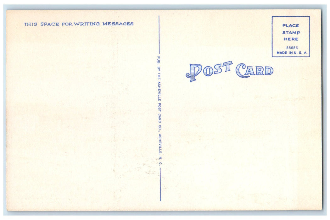 c1940's Business Section Classic Cars Establishments Rocky Mount NC Postcard