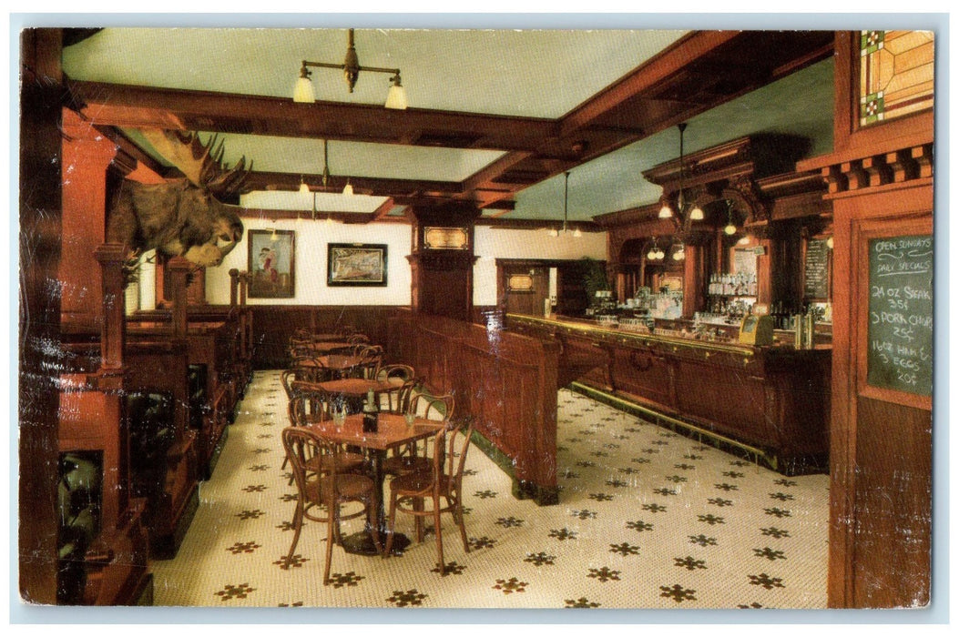 1991 De Lacey's Club Restaurant Interior Pasadena California CA Posted Postcard
