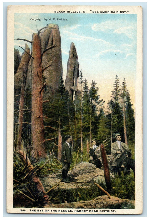 c1920's Eye Of Needle Harney Peak District Black Hills South Dakota SD Postcard