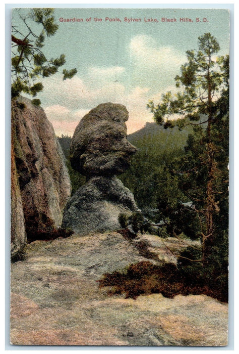 c1950 Guardian Of Pools Sylvan Lake View Black Hills South Dakota SD Postcard