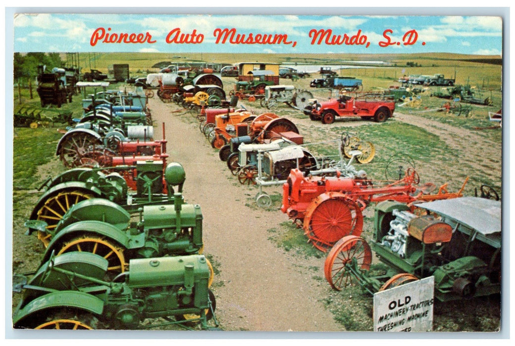 1971 Pioneer Auto Museum Old Machinery Tractors Murdo South Dakota SD Postcard