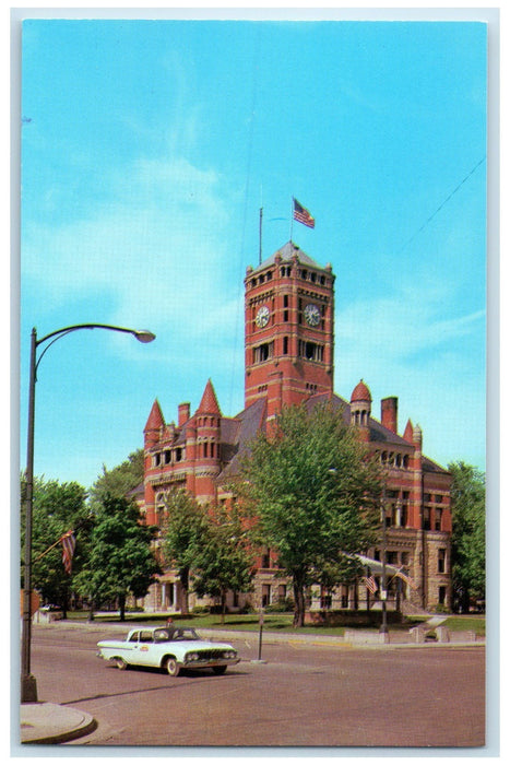 c1960s William County Court House Exterior Roadside Bryan Ohio OH Car Postcard